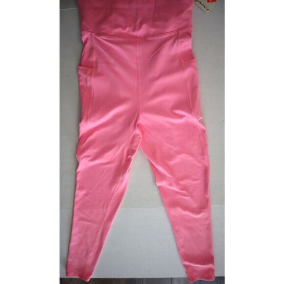 Free People Movement OB1905408 Women's Sz Small Hot Pink One Piece Jumpsuit - Picture 7 of 11